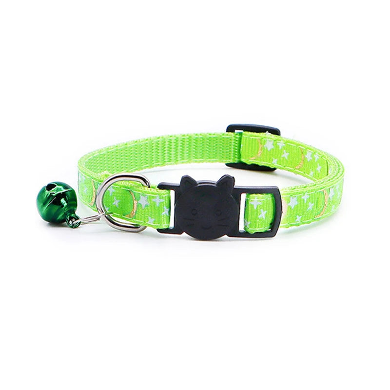 Stars and Moon Cat Collar