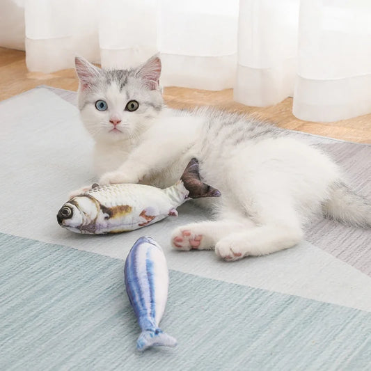 Electric Moving Fish Cat Toy