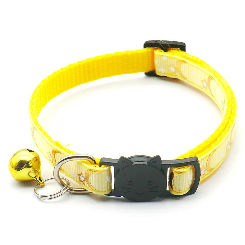 Stars and Moon Cat Collar
