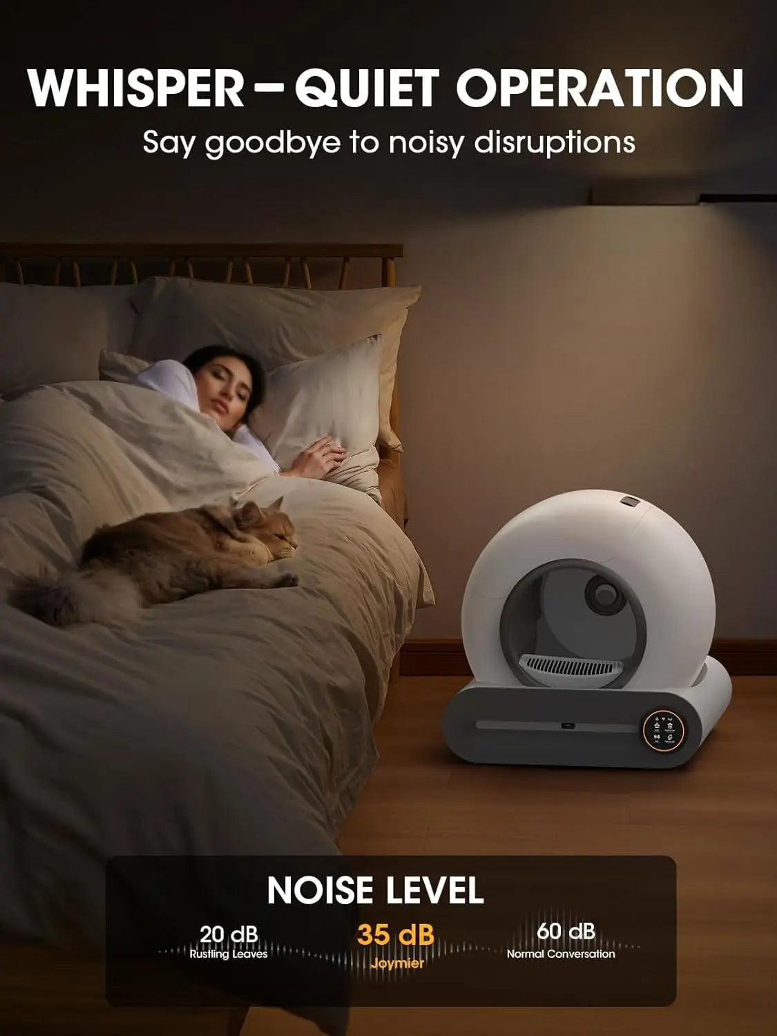 Automatic Smart Cat Litter Box 65L