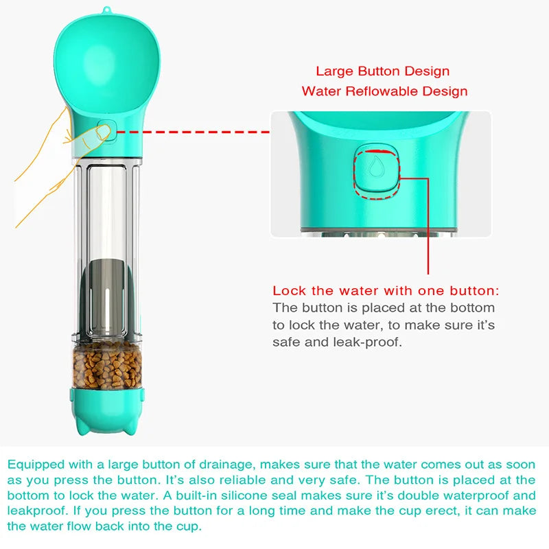 Portable Dog Water Bottle And Feeder