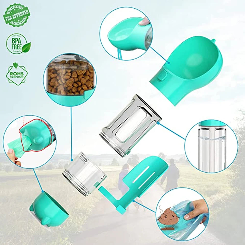 Portable Dog Water Bottle And Feeder